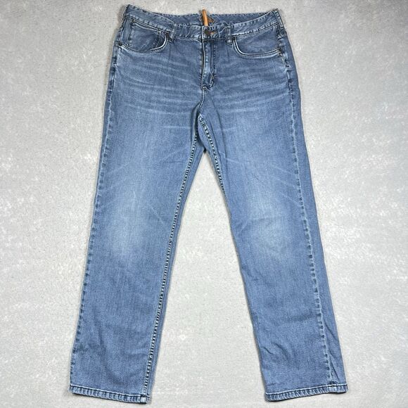 Tommy Bahama Authentic Jeans Mens 34x30 Mid Rise Straight Fit Light Wash Casual - Picture 1 of 15